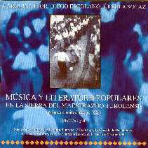 Portada del libro: Música y literatura populares en la sierra del Maestrazgo Turolense